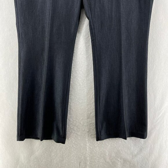 Roz & Ali Pants Women's Sz 18 Black Straight Leg High-Rise Pockets Stretch - Picture 7 of 12
